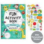 Personalised Children's Fun Activity Book with Stickers - Image 11