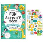 Personalised Children's Fun Activity Book with Stickers - Image 12