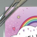 Personalised Children's Rainbow Unicorn Design Placemat - Image 2