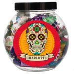 Personalised Sugar Skull Design Sweet Jar - Image 4
