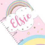 Personalised Children's Baby Unicorn Height Chart - Image 2