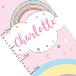 Personalised Children's Baby Unicorn Height Chart - Image 4