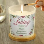 Personalised 'In Loving Memory' Scented Frosted Glass Jar Candle - Image 3