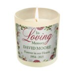 Personalised 'In Loving Memory' Scented Frosted Glass Jar Candle - Image 5