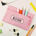 Personalised Bold Name Pink Pencil Case - Image 3
