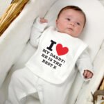 Personalised Big Heart Motif 0-3 Months Baby Bib - Image 2