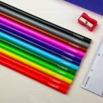 Personalised Children's Dinosaur Design Blue Pencil Case with Pencils & Crayons - Image 3