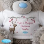 Personalised Me to You Christmas Reindeer Design Plush Teddy Bear - Image 2