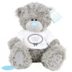 Personalised Any Message Me to You Pastel Bow Design Plush Teddy Bear - Image 4