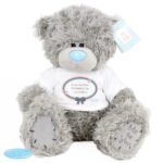 Personalised Any Message Me to You Pastel Bow Design Plush Teddy Bear - Image 4