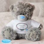 Personalised Any Message Me to You Pastel Bow Design Plush Teddy Bear - Image 4