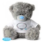 Personalised Any Message Me to You Pastel Bow Design Plush Teddy Bear - Image 5