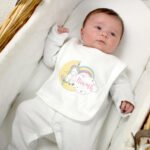 Personalised Baby Unicorn Design 0-3 Months Baby Bib - Image 3