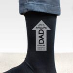 Personalised 'This Is What An Awesome Dad Looks Like' Men's Black Socks - Image 3