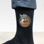 Personalised Daddy Bear Men's Black Socks - Image 4