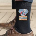 Personalised Me to You Super Hero Design Men's Black Socks