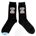 Personalised Me to You Super Hero Design Men's Black Socks - Image 4