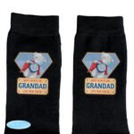 Personalised Me to You Super Hero Design Men's Black Socks - Image 5