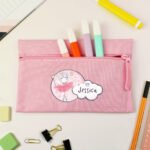 Personalised Children's Princess Ballerina Design Pink Pencil Case - Image 3