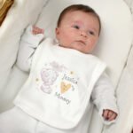 Personalised Tiny Tatty Teddy 'I Heart' 0-3 Months Baby Bib