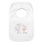 Personalised Tiny Tatty Teddy 'I Heart' 0-3 Months Baby Bib - Image 8