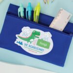 Personalised Children's Dinosaur 'Be Roarsome!' Blue Pencil Case - Image 4