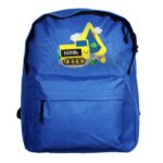 Personalised Children's Digger Design Blue Backpack - Image 4