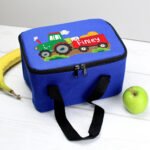 Personalised Children's Tractor Design Blue Lunch Bag - Image 3