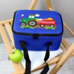 Personalised Children's Tractor Design Blue Lunch Bag - Image 5
