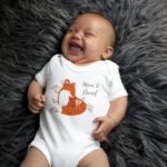 Personalised Mummy & Me Fox Design 0-3 Months Baby Bodysuit - Image 2