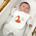 Personalised Mummy & Me Fox 0-3 Months Baby Bib - Image 2