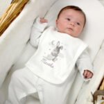 Personalised Baby Bunny Design 0-3 Months Baby Bib - Image 2