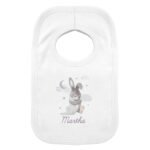 Personalised Baby Bunny Design 0-3 Months Baby Bib - Image 3