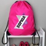 Personalised Children's Funky Design Pink Kit Bag - Image 3