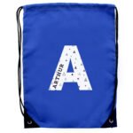 Personalised Children's Big Initial & Name Blue Kit Bag - Image 3