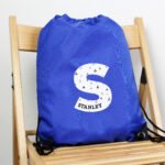 Personalised Children's Big Initial & Name Blue Kit Bag - Image 4