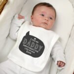 Personalised Speech Bubble Design 0-3 Months Baby Bib