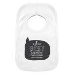 Personalised Speech Bubble Design 0-3 Months Baby Bib - Image 5