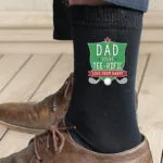 Personalised 'Tee-Rific' Men's Black Socks - Image 3