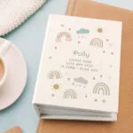 Personalised New Baby Rainbow Design 6x4 Photo Album with Sleeves - Image 3