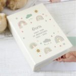 Personalised New Baby Rainbow Design 6x4 Photo Album with Sleeves - Image 4