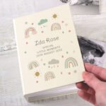 Personalised New Baby Rainbow Design 6x4 Photo Album with Sleeves - Image 5