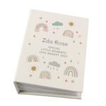 Personalised New Baby Rainbow Design 6x4 Photo Album with Sleeves - Image 6