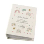 Personalised New Baby Rainbow Design 6x4 Photo Album with Sleeves - Image 6
