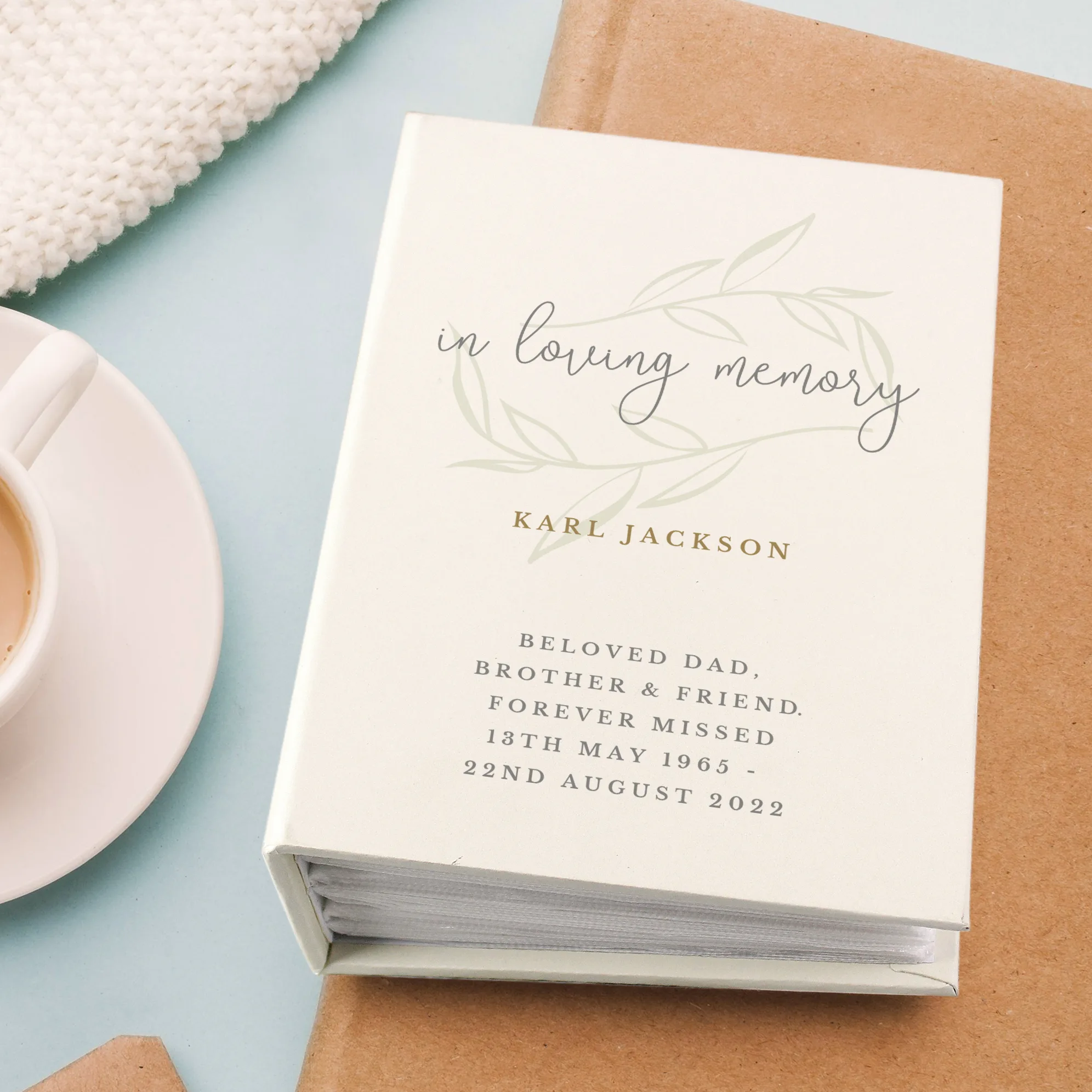 Personalised 'In Loving Memory' 6x4 Photo Album with Sleeves - Image 5