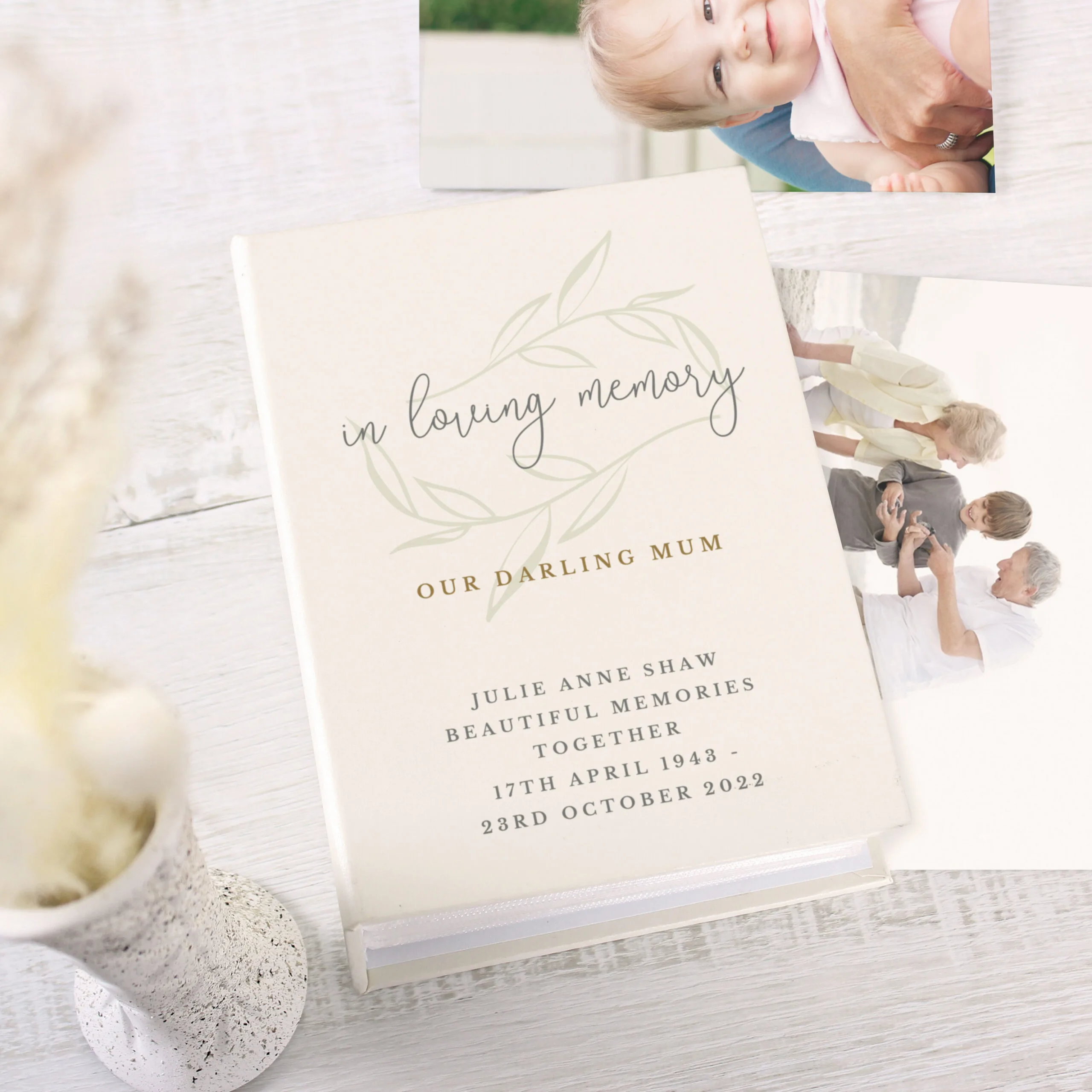 Personalised 'In Loving Memory' 6x4 Photo Album with Sleeves - Image 4