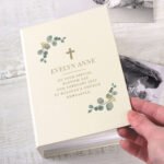 Personalised Any Message Botanical Design Cross Motif 6x4 Photo Album with Sleeves - Image 3