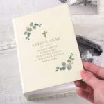 Personalised Any Message Botanical Design Cross Motif 6x4 Photo Album with Sleeves - Image 3