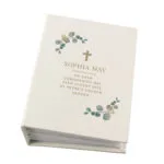 Personalised Any Message Botanical Design Cross Motif 6x4 Photo Album with Sleeves - Image 5