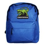 Personalised Children's Dinosaur Motif Blue Backpack - Image 5